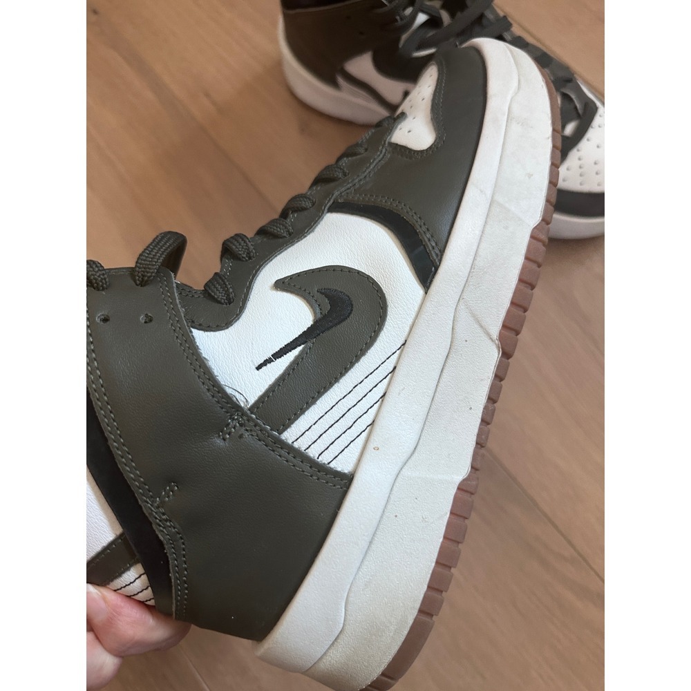 Nike Dunk High Up Cargo Khaki White DH3718-103 Womens Shoes High Top Sneakers - Picture 3 of 11